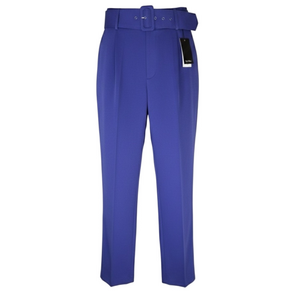 One n More Purple Dress Pants Belted Size Small